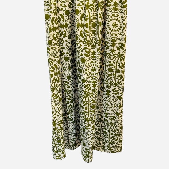 Japna tropical floral print maxi dress in cream and white Large - Picture 6 of 11